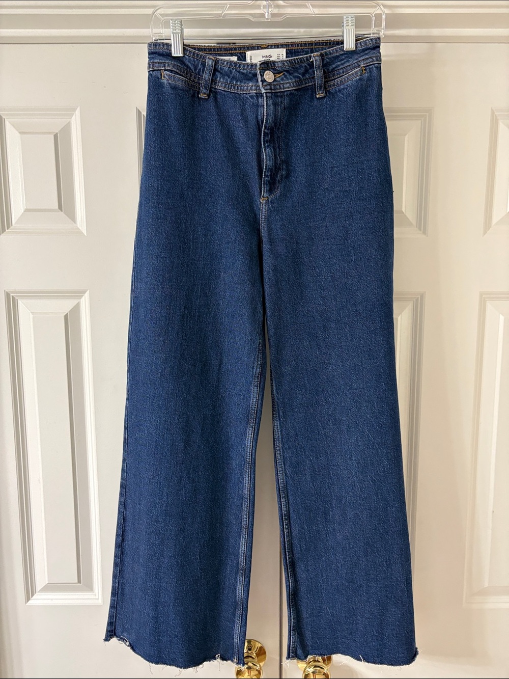 Mango MNG Catherine Culotte Jeans. Dark Blue Color. Sz 36/4. Great condition!